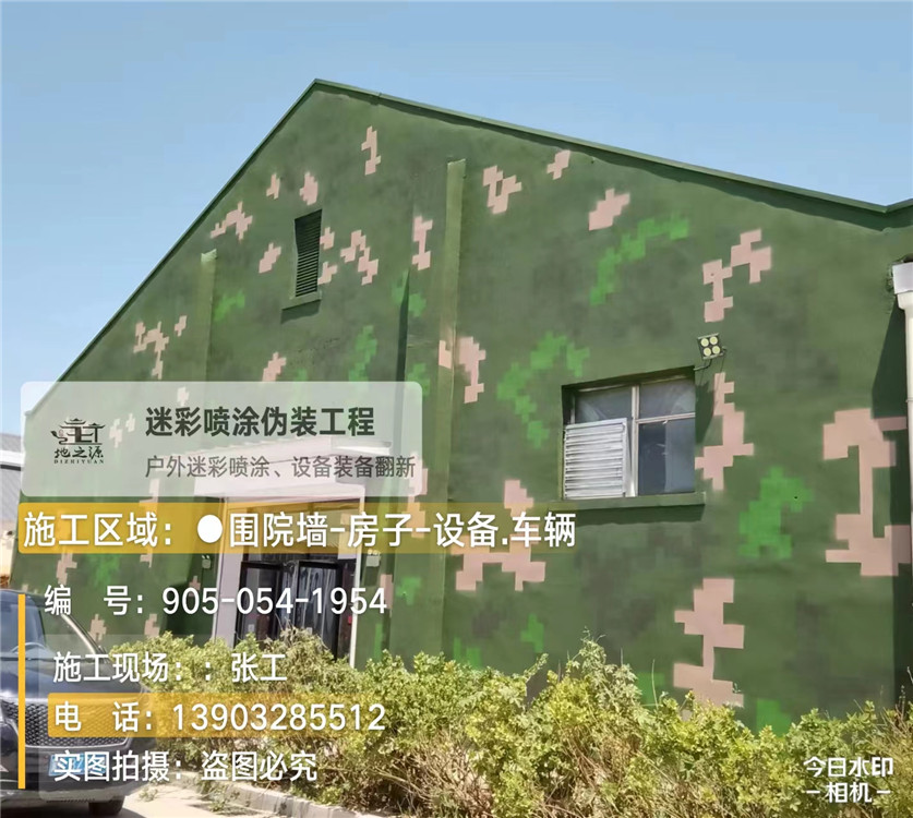 泰安外墙数码迷彩漆施工报价清单（100㎡标准墙面测算）